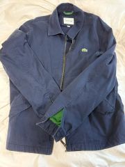 ラコステ コットン ブルゾン ジャケット ネイビー L