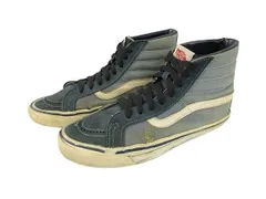 バンズ VANS 70s スケートハイ SK8-Hi ハイトップ スニーカー USA製 革張り ヴィンテージ シューズ ブルー系