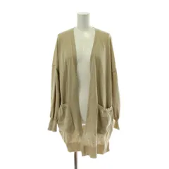 アーバンリサーチ URBAN RESEARCH カーディガン FREE ベージュ 長袖 ドルマンスリーブ パッチポケット /PP ■GY60