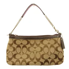 コーチ COACH ハンドバッグ F44612 シグネチャー アクセサリーポーチ ベージュ