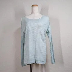 J.CREW リネン100% ケーブルニット M パステルブルー ジェイクルー 麻 サマーニット 春物 ケーブル編み VINTAGE