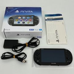 【液晶焼けなし/動作品】 SONY PlayStation Vita Black PCH-2000 ソニー プレイステーション ヴィータ ブラック 箱付き 318K5000