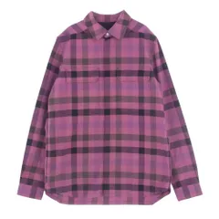 Rick Owens リックオウエンス 長袖シャツ 23SS RU01C4236-CP OUTERSHIRT チェック アウターシャツ ピンク系 48【中古】のサムネイル