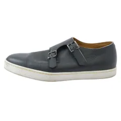 John Lobb ジョンロブ HOLME ホルム ダブルモンクストラップ レザー スニーカー ネイビー系 9【中古】のサムネイル