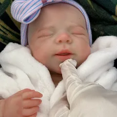 【リアルな表情】リボーンドール 新生児 赤ちゃん人形 【全身ソフトシリコン】45cm ハンドメイド塗装 ドール ベビー 出産祝い 誕生日 クリスマス プレゼント ギフト 癒し