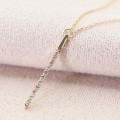 美品シエナロゼ K10YG一粒ダイヤ0.07ct⁠ネックレス SIENAミル打ち