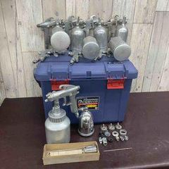 名機まとめ】岩田 明治 デビルビス スプレーガン 5点セット 塗装 吸上 