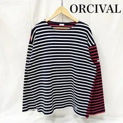 オーシバル マルチボーダー バスクシャツ 長袖カットソー クレイジーパターン メンズ 4 ISItems【USED】【古着】【中古】50155256