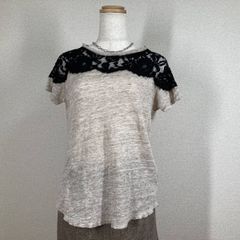 ZARA ザラ メッシュカットソー S ベージュ シースルー メロウフリル 半袖 透け感 レイヤード Y2K バレエコア チュニック