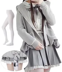 [JIURUN] 制服 ワンピース ロリータ コスプレ 女子高生 女装 ロリータ服 大きいサイズ 森ガール ワンピース 制服 ブレザー スカート jk 制服 セット 学生服 ブラウス プリーツスカート cosplay lolita 学園風 ゆ 9cac1fc0