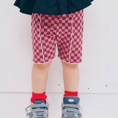 《新品》総柄メロウハーフレギンスパンツ 80～120㎝ p.premier 子供服 ハーフレギンス P322025