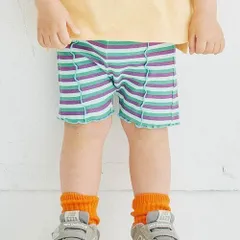 《新品》総柄メロウハーフレギンスパンツ 80～120㎝ p.premier 子供服 ハーフレギンス P322025