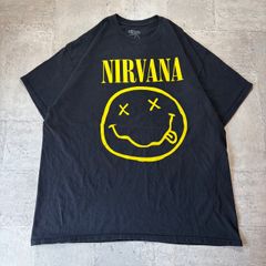 NIRVANA ニルヴァーナ スマイル Tシャツ ブラック L - メルカリ