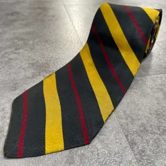 【BROOKS BROTHERS】ブルックスブラザーズ ストライプ柄ネクタイ ストライプモチーフ シルク100% メンズ アメリカ製 イエロー 黄色 ネイビー　紺色　レッド　赤色ストライプ柄 ビジネスネクタイ ブランドネクタイ レジメンタルデザイン