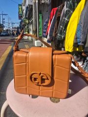 JILL STUART ジルスチュアート ブラウン スクエア ショルダーバッグ クロスバック バッグ