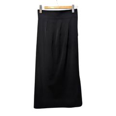 22 NOBLE Noble ノーブル ジャージーライクカラータイトスカート ブラック サイズ 38