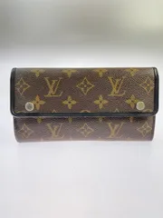 【現状渡し品】LOUIS VUITTON ルイ・ヴィトン M60168 MI0161 モノグラムマカサー ポルトフォイユロン 長財布 【179-260321-zi-06-min】