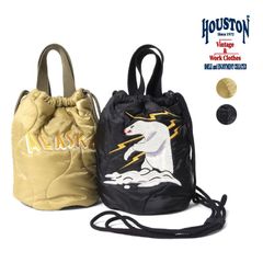 HOUSTON 휴스턴 가방 건착 자수 들어가 ALASKA 알래스카 6846