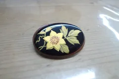 蒔絵 ブローチ レトロ ビンテージ コレクション 年代物 管理GM0321