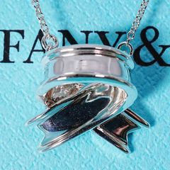 Tiffany オールド ティファニー クロスリボン ネックレス シルバー925