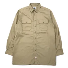carhartt ツイル ワークシャツ L TALL ベージュ ポリエステル コットン S224 メキシコ製