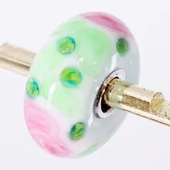 廃盤希少デザイン トロールビーズ ローズ ビーズ/25-1740