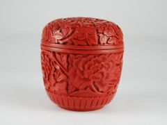 堆朱 棗 2個セット 牡丹彫り 茶道具 - メルカリ