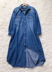 relume JOURNAL STANDARD 長袖　デニムシャツワンピース　サイズ　Free