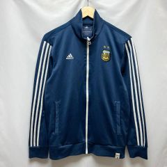 正規品/L adidas アルゼンチン サッカー 韓国国家代表 ネイビー 3本線 トラックジャージ