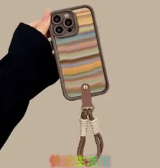 新作 iPhone 16 Pro Max/15/14/13 用 全包デザインケース（ストラップ付き・カメラレンズ保護）zh0321