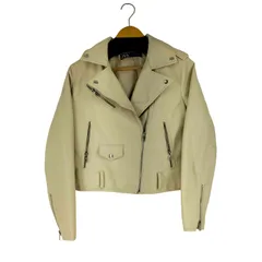 ザラ ZARA フェイクレザー ライダース ジャケット レディース import：L 