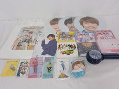  中古品 なにわ男子 藤原丈一郎 フォトハンガー 他 アクリルスタンド CD うちわ クリアファイル 等 グッズセット