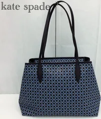 kate spade new york ケイトスペースドニューヨーク  モノグラム柄 トートバッグ ネイビーレディース  モノグラム柄  レディース 鞄
