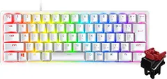 ◆Razer Huntsman Mini JP 小型 ゲーミングキーボード テンキーレス Linear Optical Switch 日本語 JP配列 60%レイアウト Mercury White 白 光学スイッチ 超高速1.2mm作動 リニ 7e1fe367