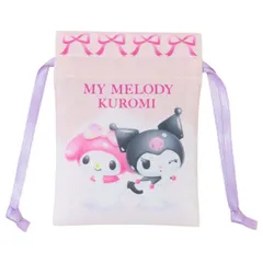 マイメロディ＆クロミ 巾着袋 豆巾着 全身  サンリオ sanrio キャラクター