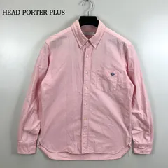 HEAD PORTER PLUS 00s archive oxford BD shirts M ヘッドポータープラス オックスフォード 長袖シャツ ボタンダウン 袖セルビッチ アーカイブ 藤原ヒロシのサムネイル