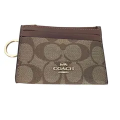 コーチ COACH キーリング付き シグネチャー カードケース レディース 表記無 