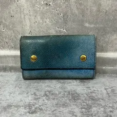 【HERMES】エルメス セリエ エテュイクレ6キーケース セリエモチーフ レザー フランス製 ブルー 青色 無地 ビジネスキーケース ブランドキーケース フォーマルキーケース ゴールド金具セリエボタンデザインのサムネイル