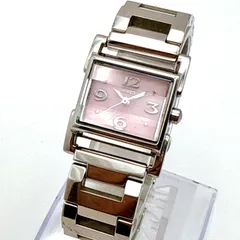 C141【電池交換済】SEIKO WIRED 「f」 ワイアード レクタンギュラーケース さくらピンクダイアル レディースウォッチのサムネイル