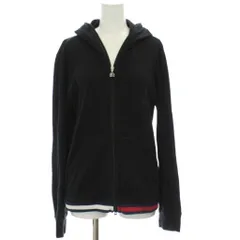 トミーガール tommy girl ジップパーカー 上着 M 黒 ブラック 長袖 フード付き /GG ■ECD001