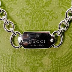 希少品 GUCCI グッチ ネックレス コイン ネックレス 筆記体 細美武士