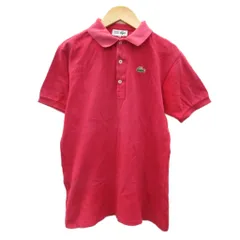 ラコステ LACOSTE シュミーズ CHEMISE ポロシャツ 鹿の子 42 ピンク 無地 半袖 /YS24 ■ECA001