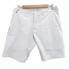 オークリー OAKLEY スポーツウエア ショートパンツ 短パン 34 ライトグレー ロゴ刺繍 /SM19 ■ECA002