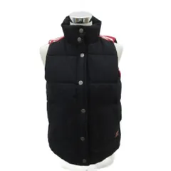 ビラボン BILLABONG 中綿ベスト ミドル丈 M 黒 ブラック スタンドカラー ノルディック柄 /SM26 ■ECA002のサムネイル