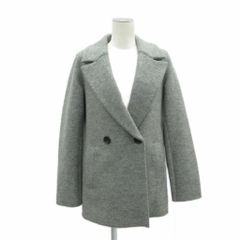 23区 オンワード樫山 Pコート ピーコート ショート丈 38 M グレー /SY60 ■ECD002