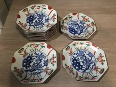 52 古伊万里　有田焼　中皿　９枚セット　和食器　送料無料