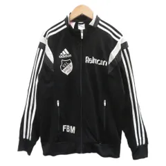 アディダス スポーツウエア ジャージ ジャケット ミドル丈 160cm 黒 ブラック スタンドカラー ロゴ刺繍 /SM17 ■ECA002 男の子