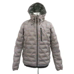 ワークマン FieldCore 中綿ジャケット 上着 ミドル丈 L チェック柄 フード付き マルチカラー /SM27 ■ECA002