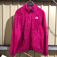 2288 THE NORTH FACE ボアジャケット ピンク M ザ・ノースフェイス フルジップ ワンポイント 刺繍ロゴ 古着卸 アメリカ仕入