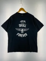【中古品】STUSSY ステューシー 00S SKULL FACE FOREVER TEE Tシャツ トップス 【142-260321-zi-24-min】